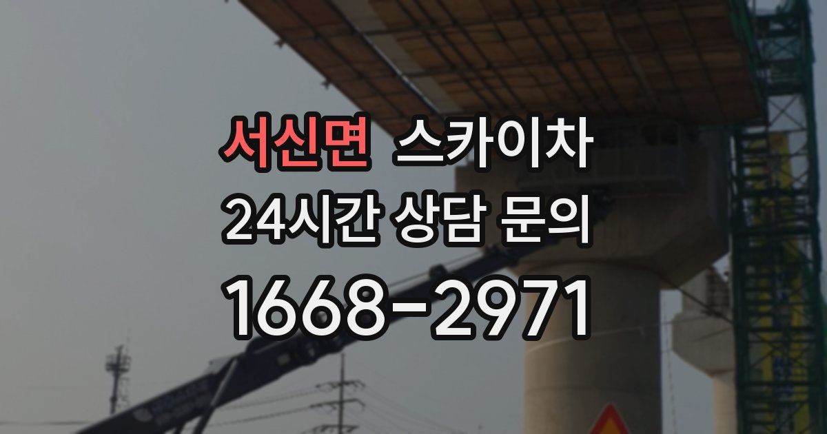 서신면 스카이차