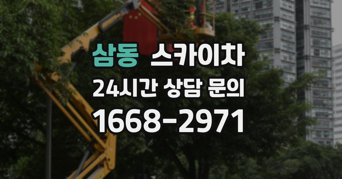 삼동 스카이차
