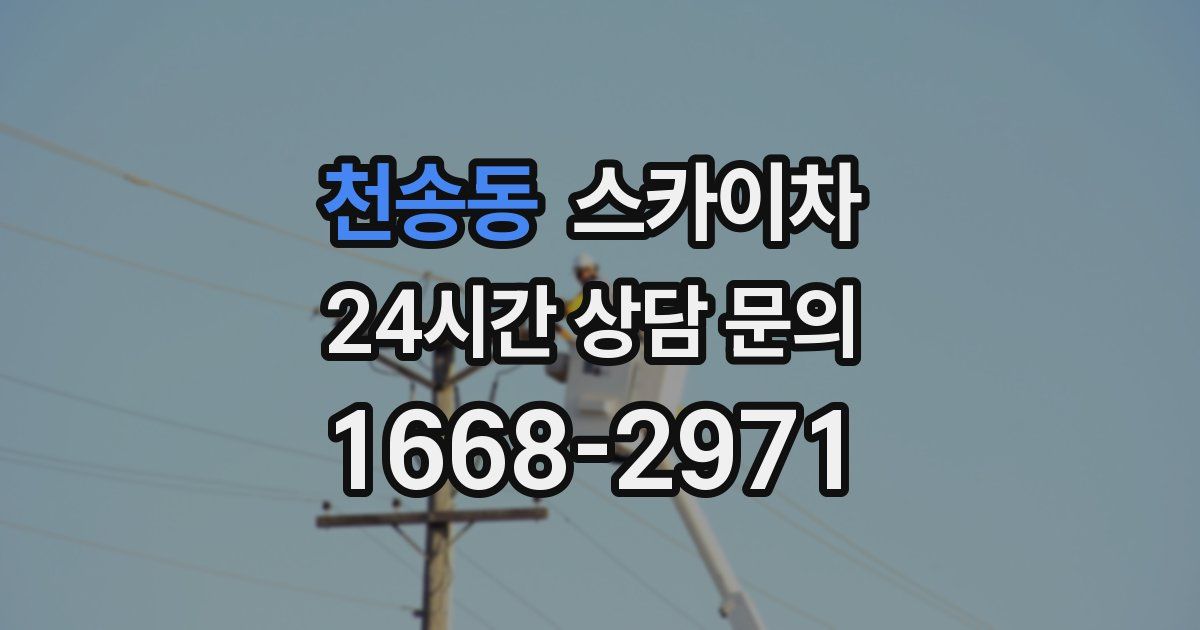 천송동 스카이차