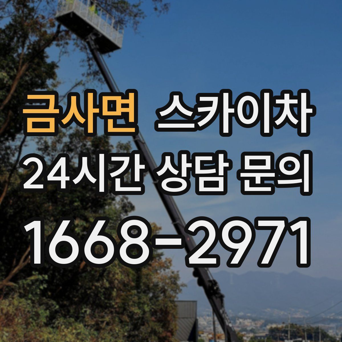 금사면 스카이차