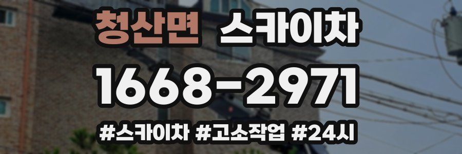 청산면 스카이차