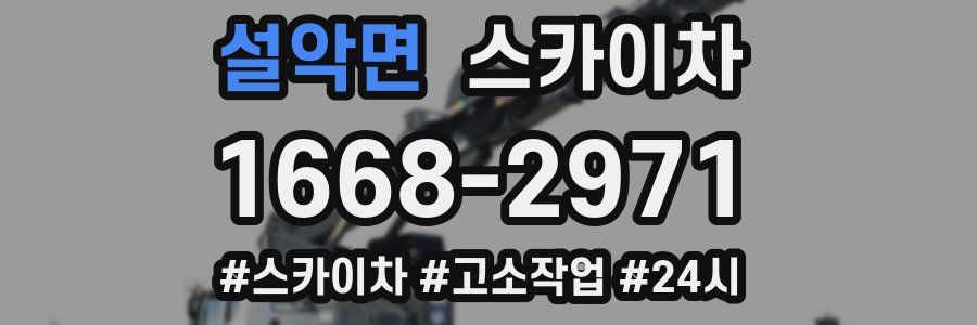 설악면 스카이차
