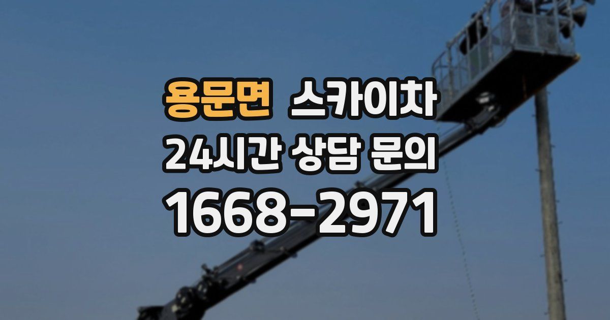 용문면 스카이차