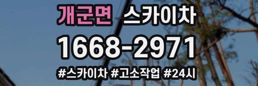 개군면 스카이차