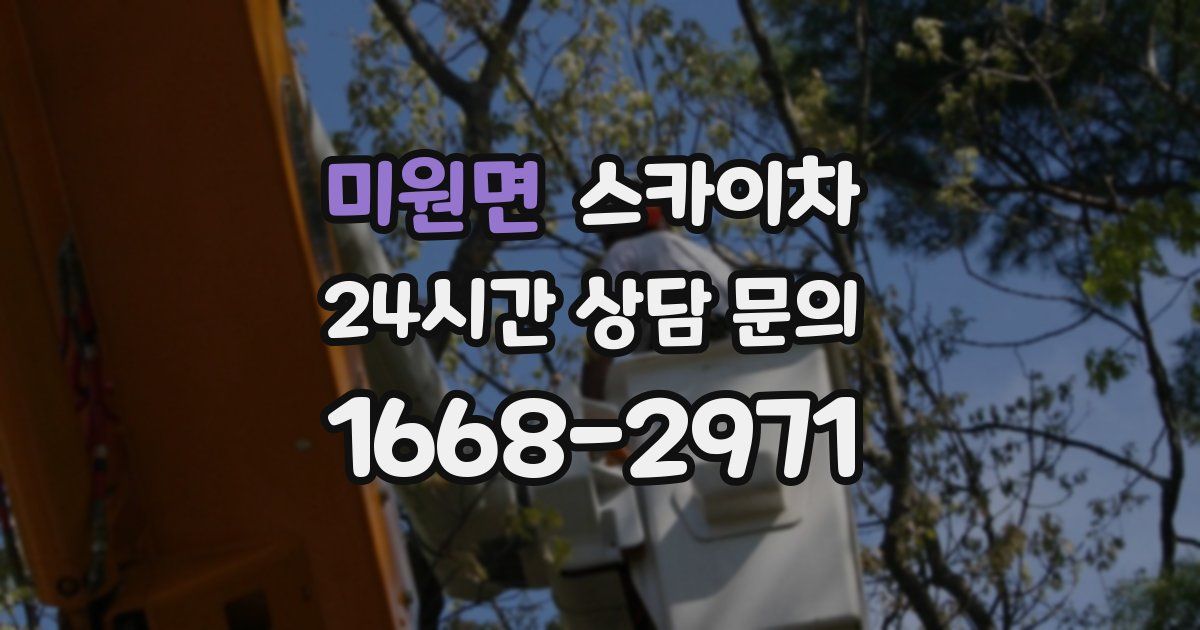미원면 스카이차