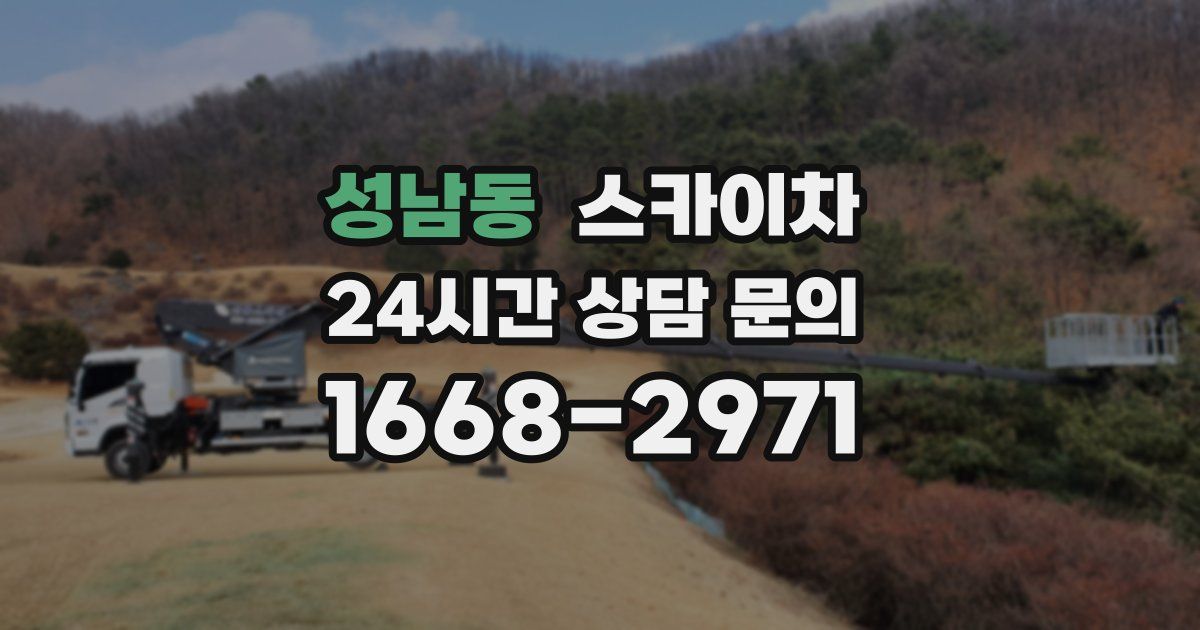 성남동 스카이차
