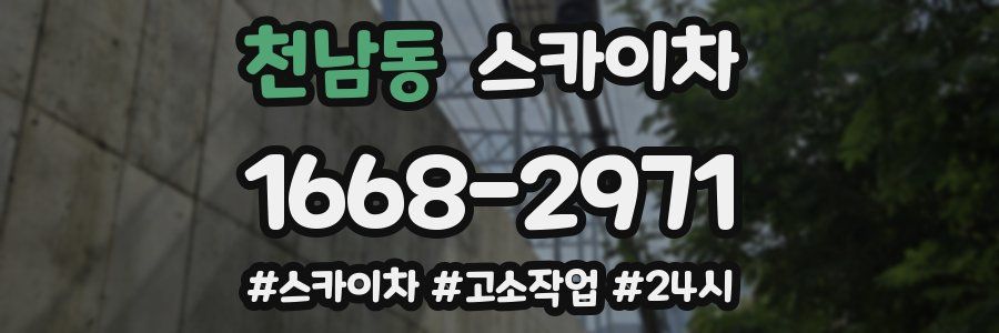 천남동 스카이차