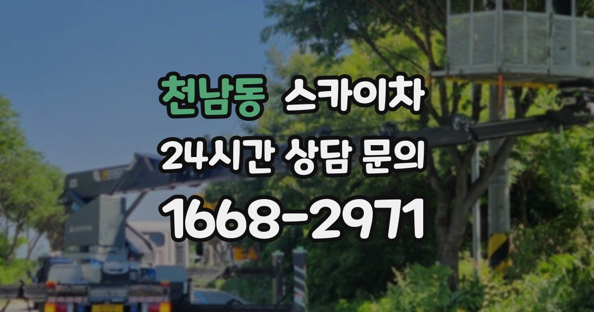 천남동 스카이차