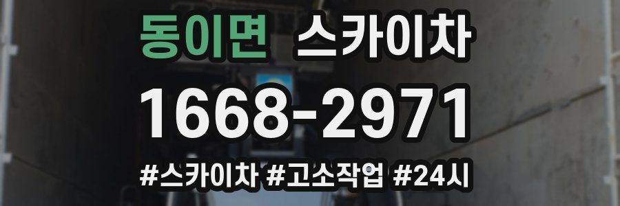 동이면 스카이차