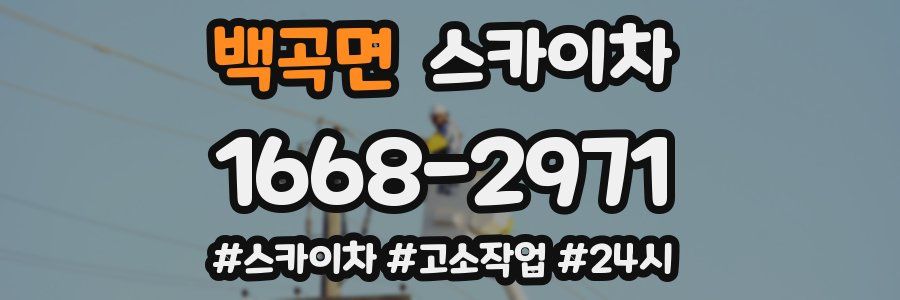 백곡면 스카이차