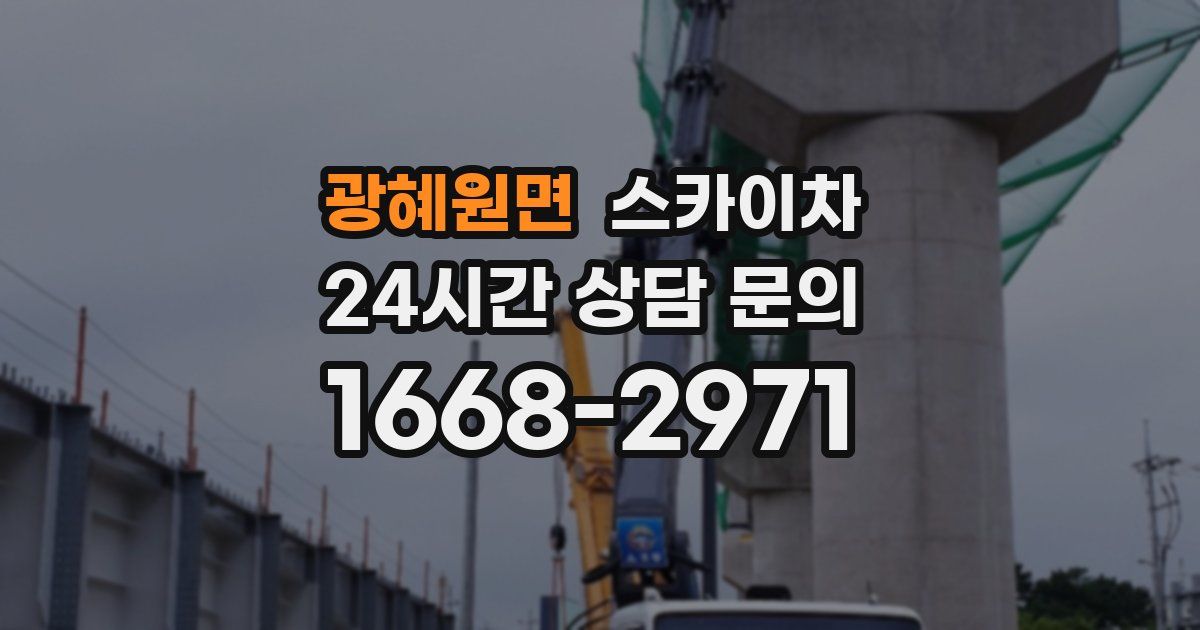 광혜원면 스카이차
