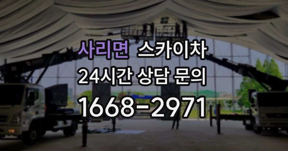 사리면 스카이차