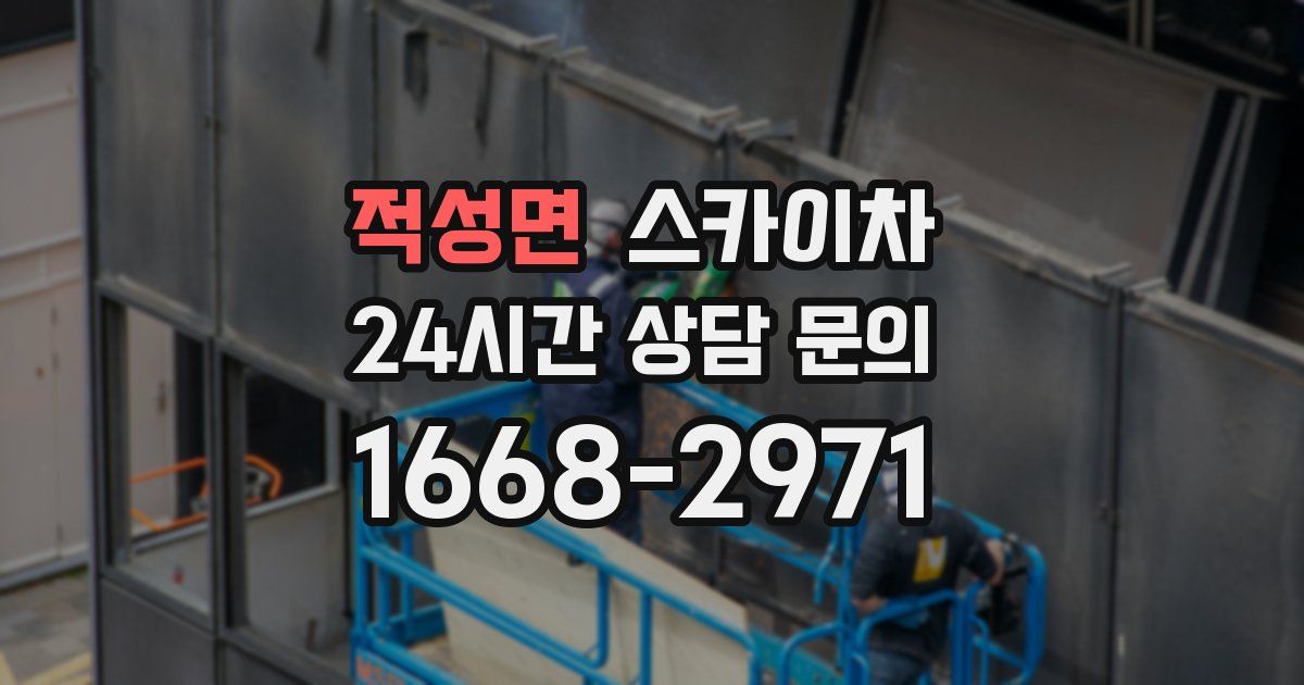 적성면 스카이차