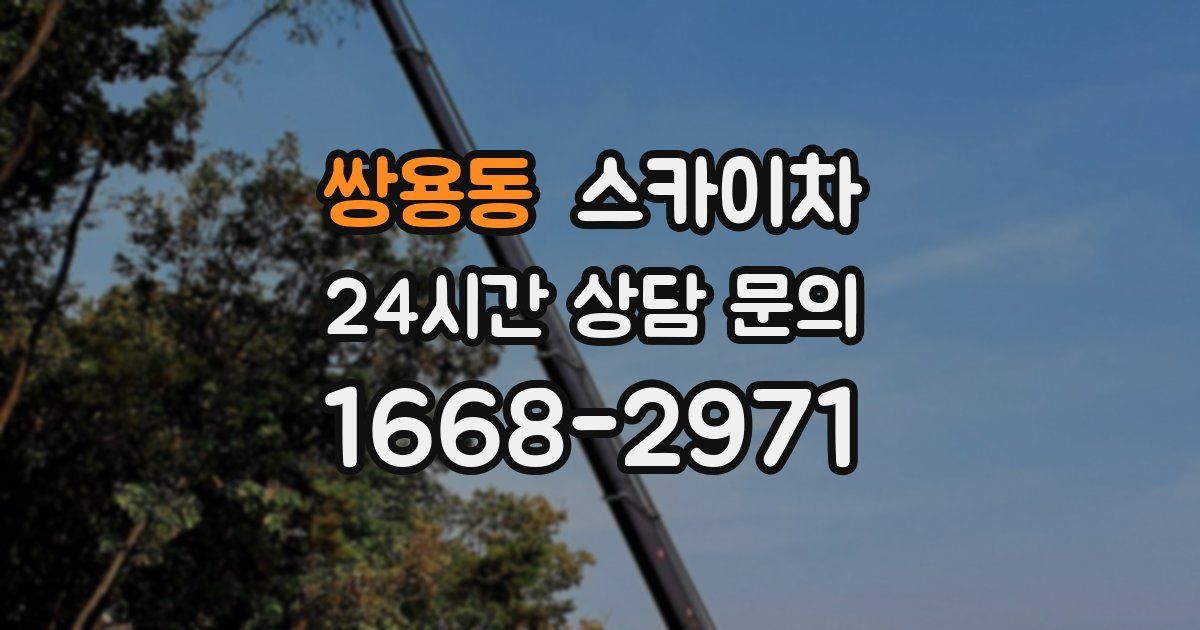쌍용동 스카이차