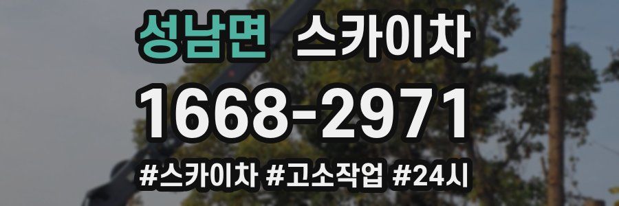 성남면 스카이차