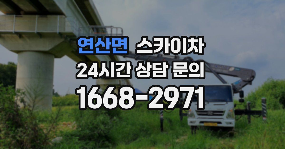 연산면 스카이차