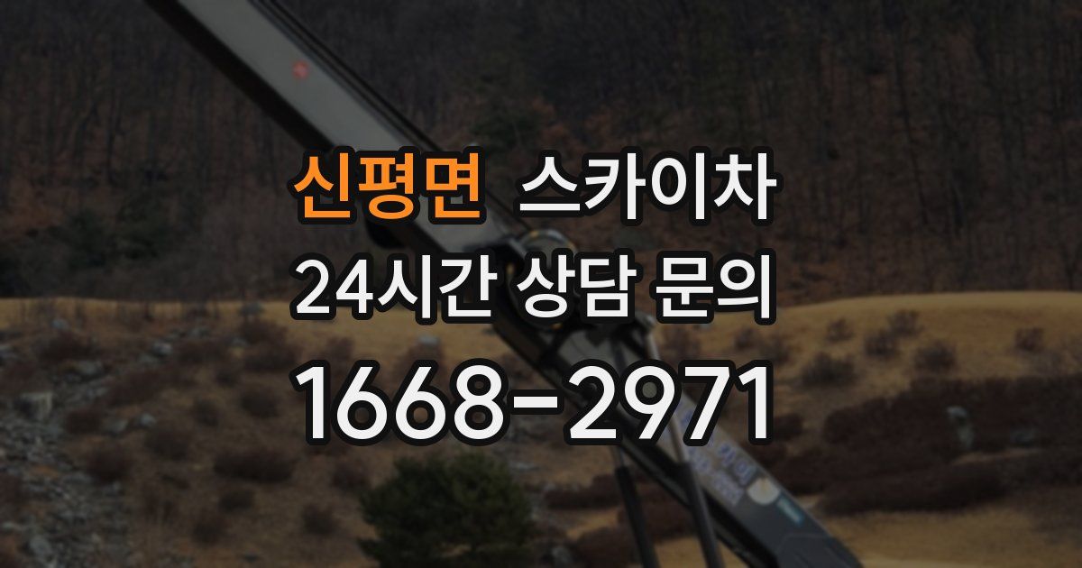 신평면 스카이차