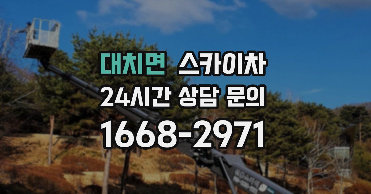 대치면 스카이차