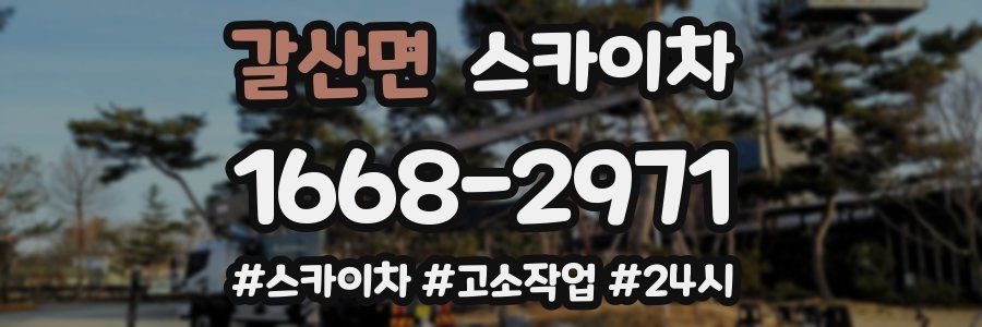 갈산면 스카이차