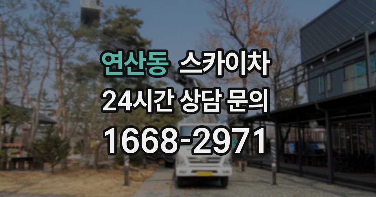 연산동 스카이차