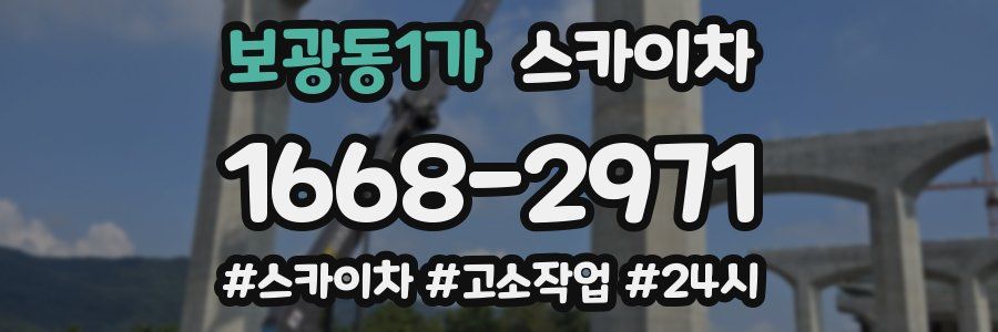 보광동1가 스카이차