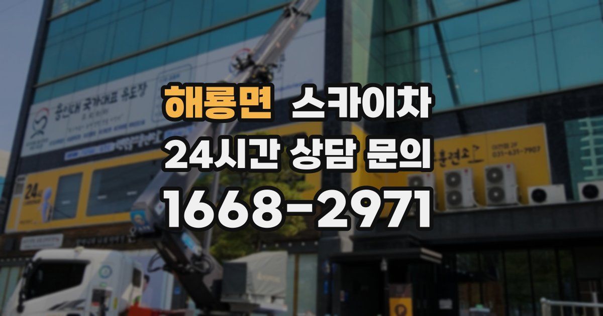 해룡면 스카이차