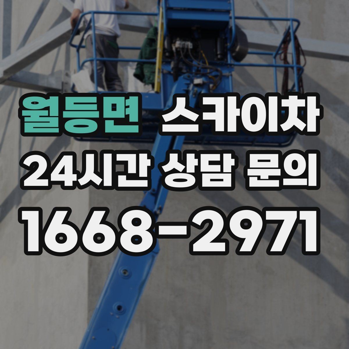 월등면 스카이차 외벽 라인 조명 수리도 가능합니다