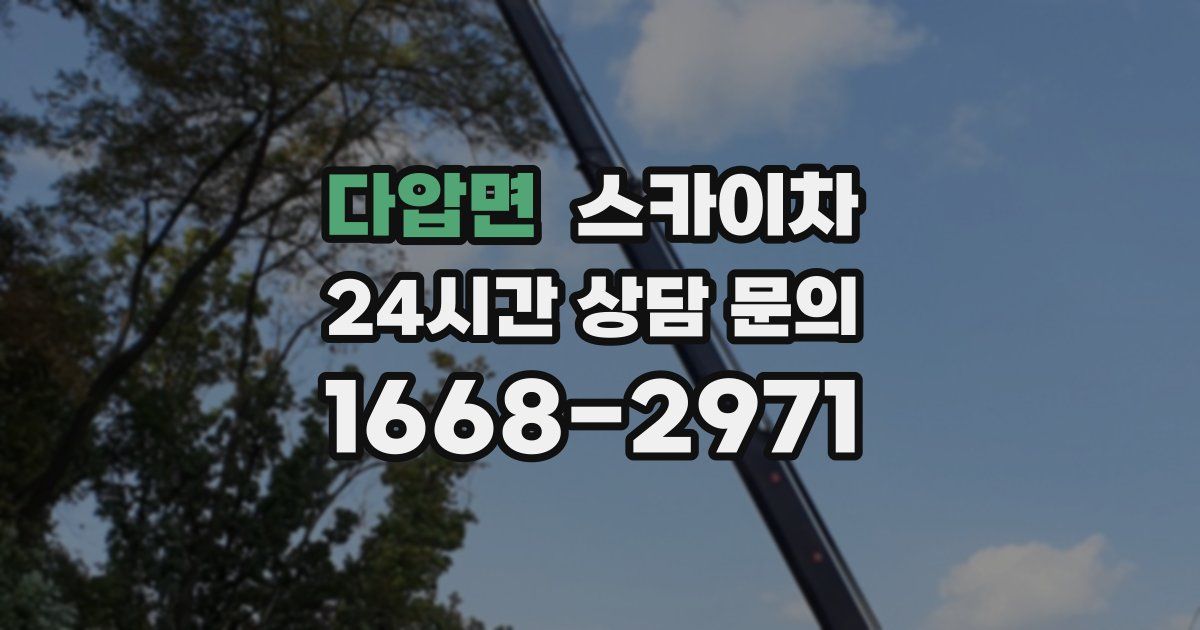 다압면 스카이차