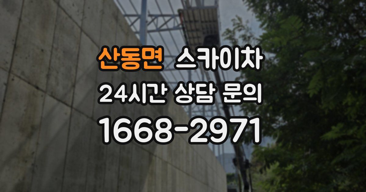 산동면 스카이차