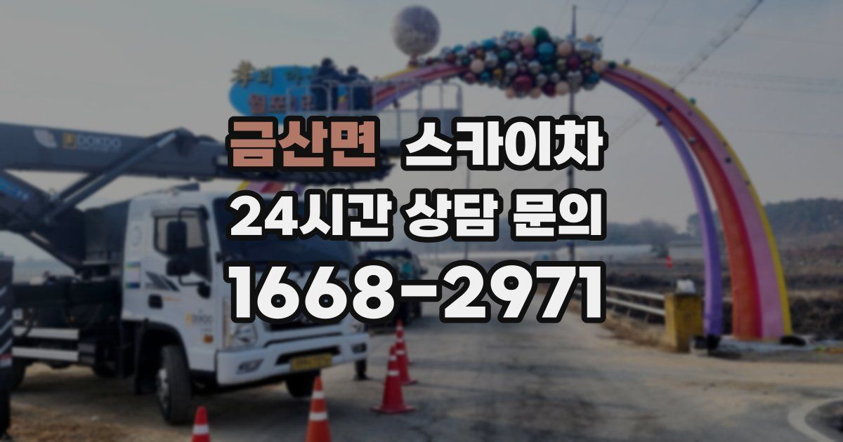 금산면 스카이차