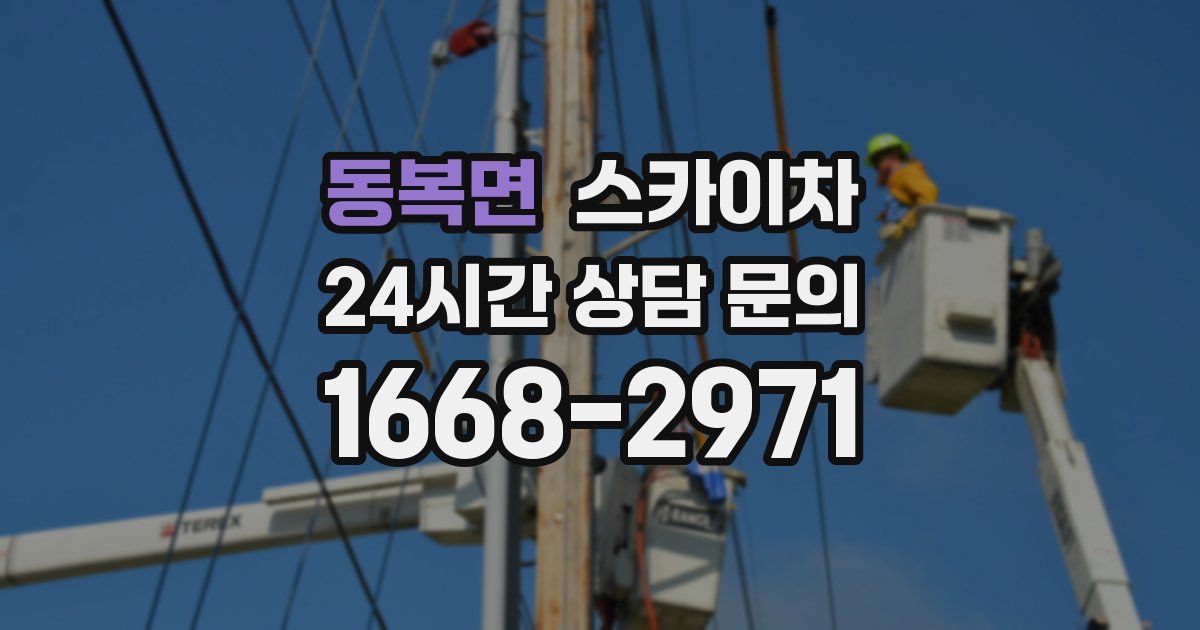 동복면 스카이차