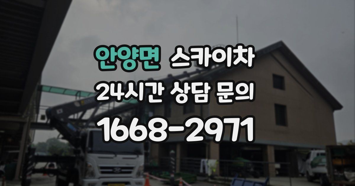 안양면 스카이차