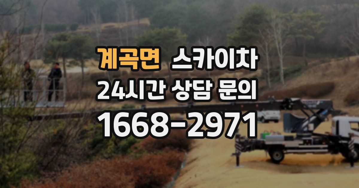 계곡면 스카이차