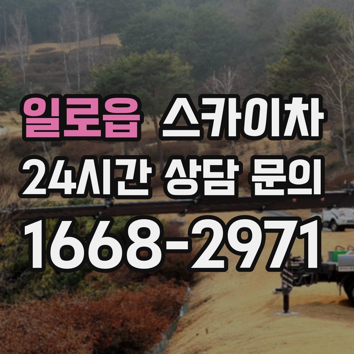 일로읍 스카이차 외부 배선 정리 작업을 안전하게