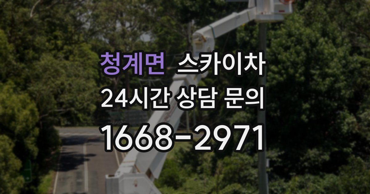 청계면 스카이차