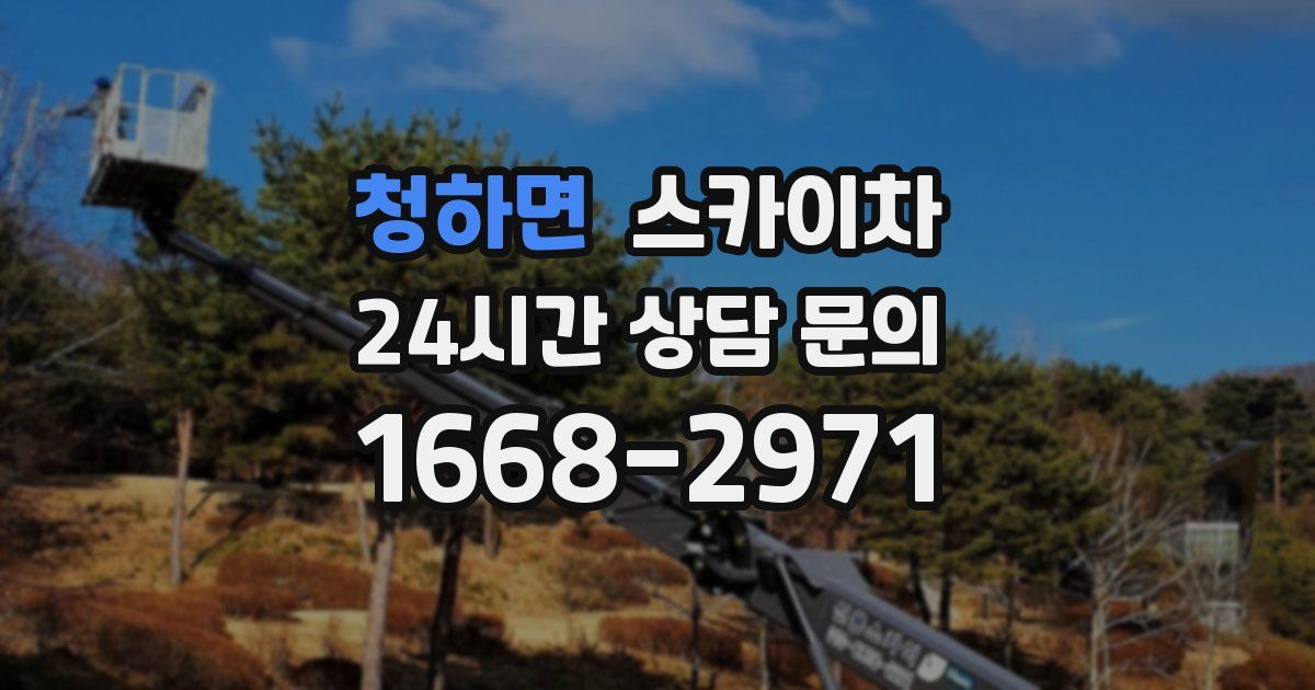 청하면 스카이차