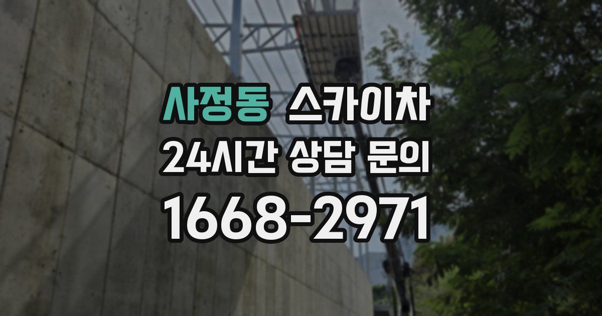 사정동 스카이차