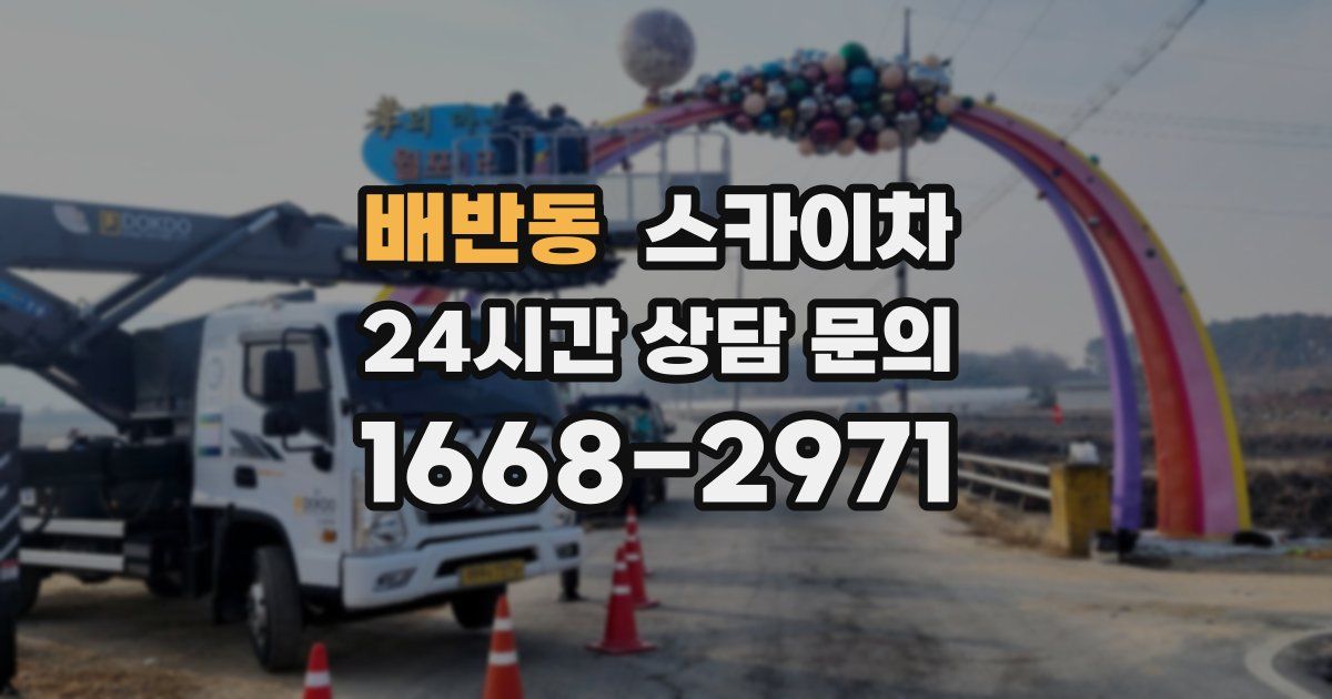 배반동 스카이차