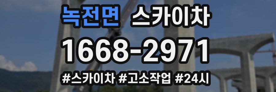 녹전면 스카이차