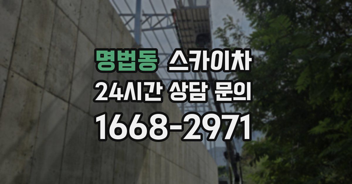 명법동 스카이차