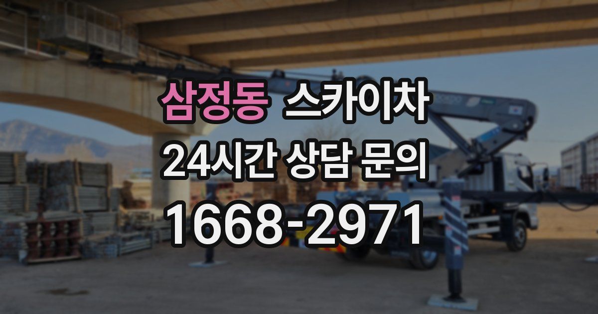 삼정동 스카이차