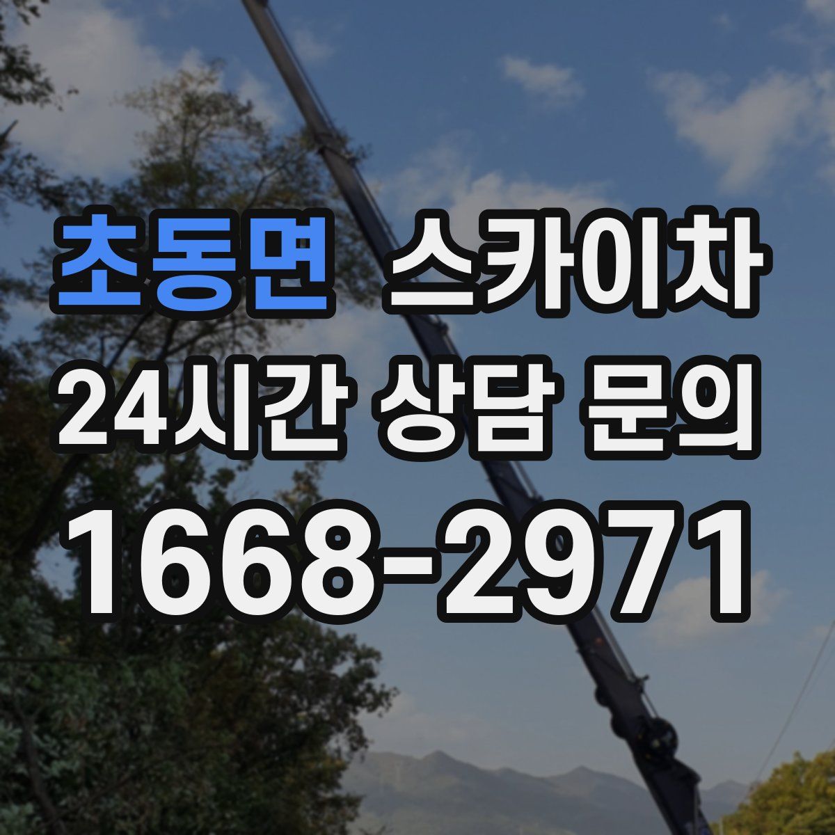 초동면 스카이차