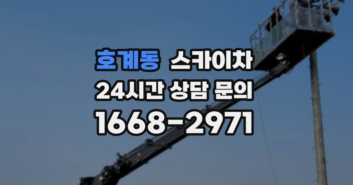 호계동 스카이차
