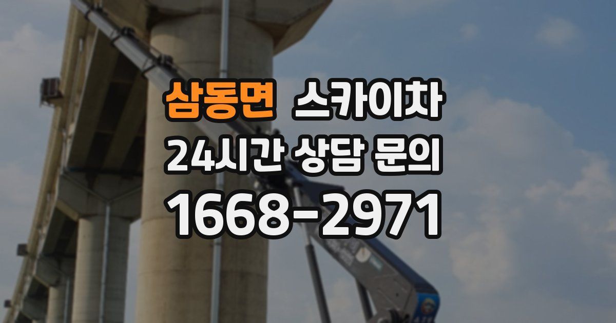 삼동면 스카이차