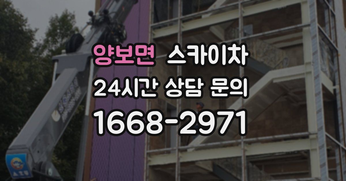 양보면 스카이차