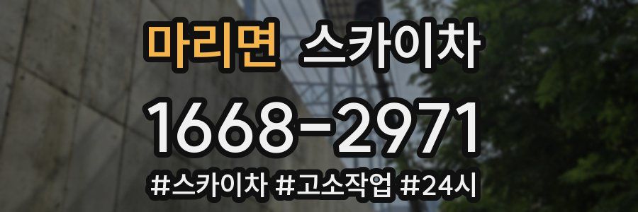 마리면 스카이차