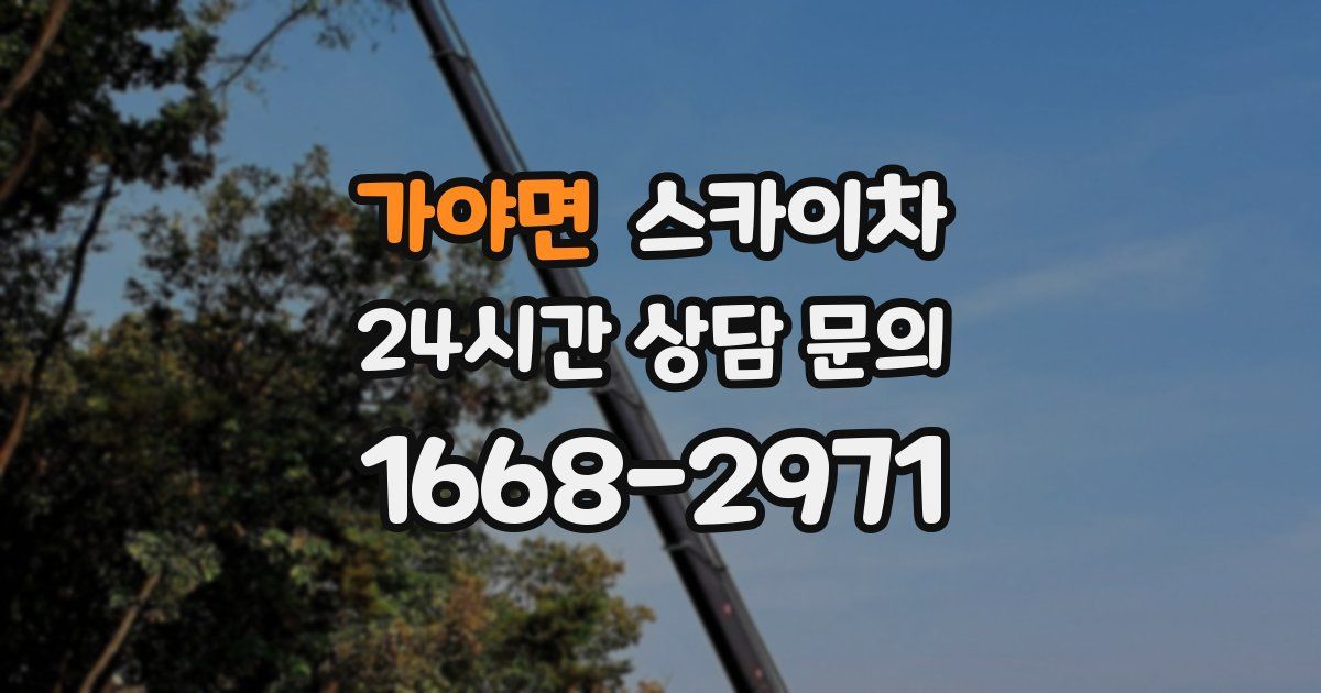 가야면 스카이차