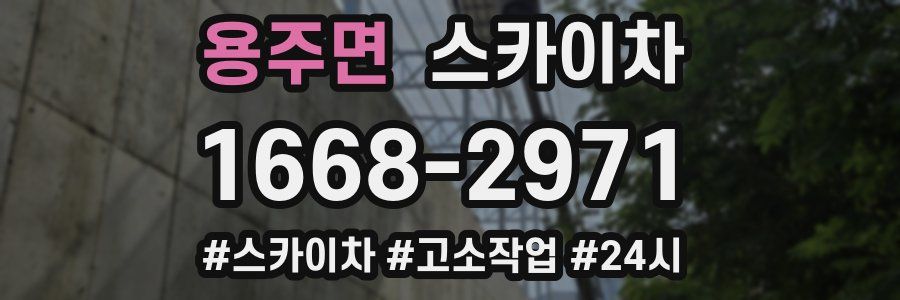 용주면 스카이차