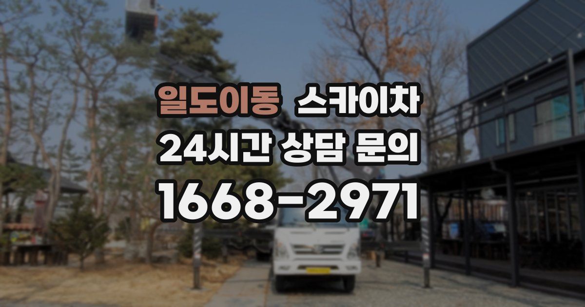 일도이동 스카이차