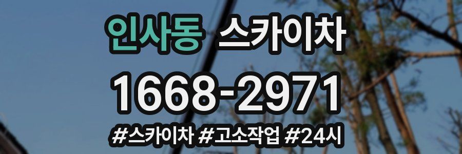 인사동 스카이차